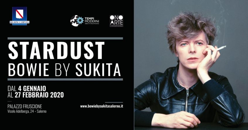 “Stardust Bowie by Sukita”, la mostra fotografica @ Palazzo Fruscione Salerno